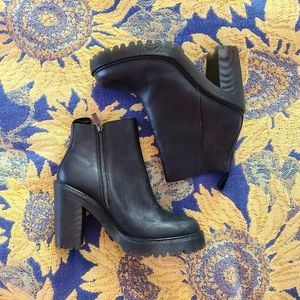 Dr. Martens Black Heeled Magdalena Boots